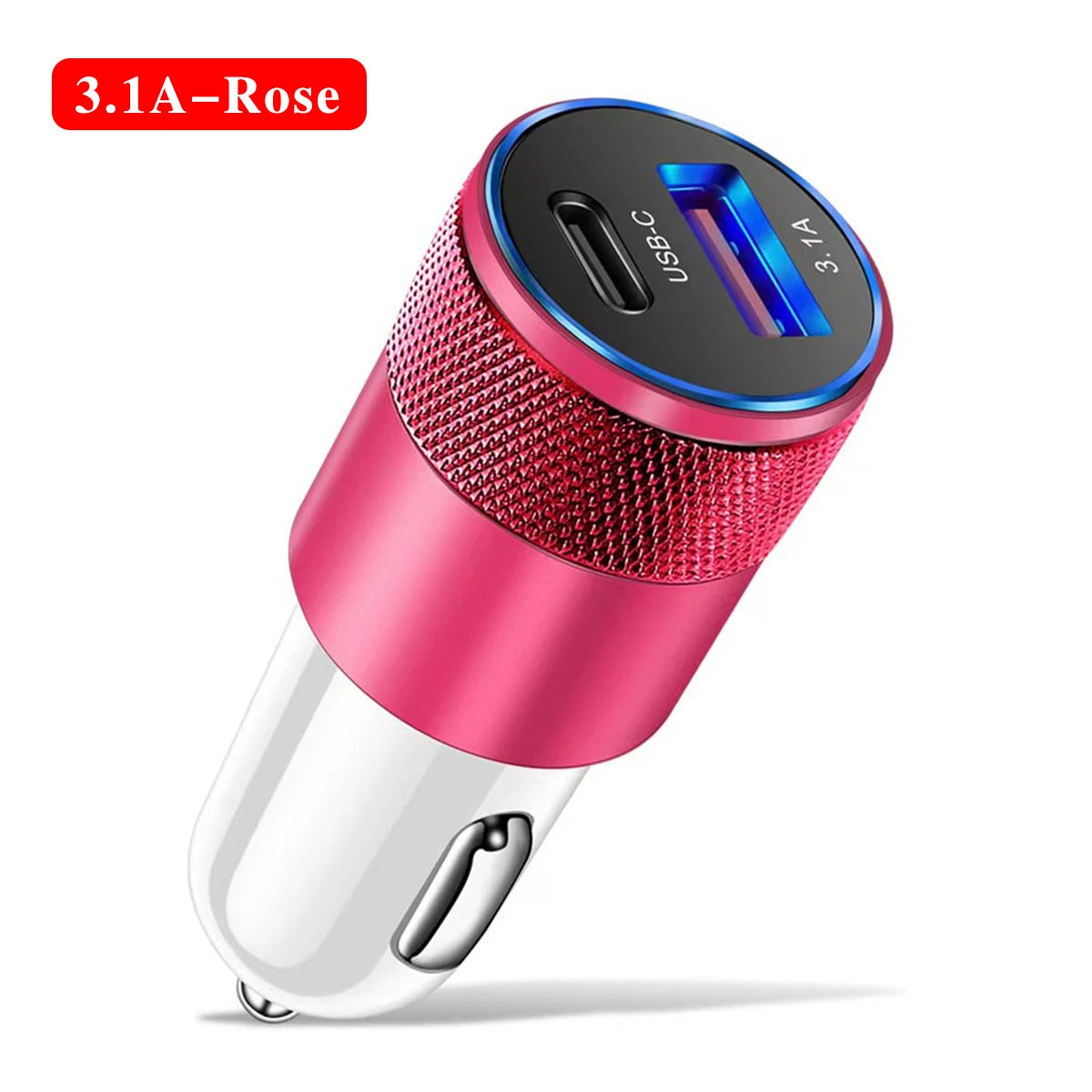 USB+Type C Fast Car Charger for iPhone, Samsung, Huawei