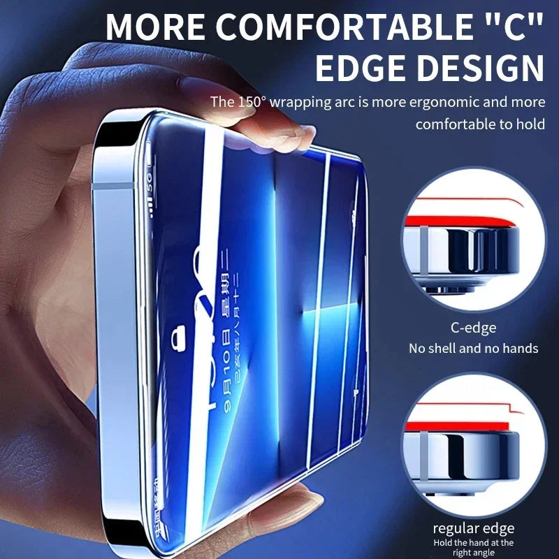 3Pcs Tempered Glass for iPhone 14 13 12 11 15,16 including all pro and Pro Max Models