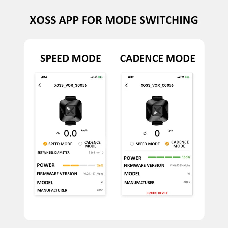 XOSS Vortex Speed Cadence Sensor X2 Heart Rate Monitor