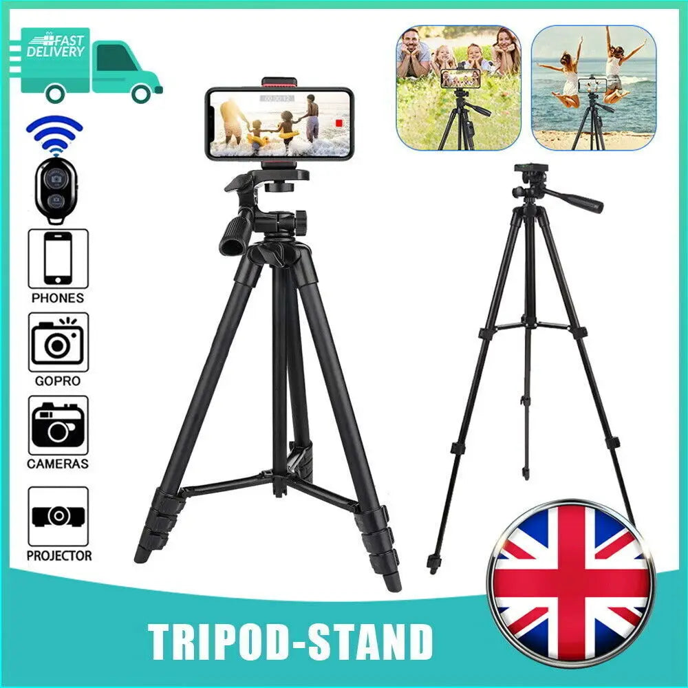 Professional Camera Tripod + Stand Holder +Bag For Smart Phone