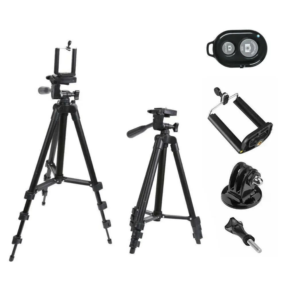 Professional Camera Tripod + Stand Holder +Bag For Smart Phone