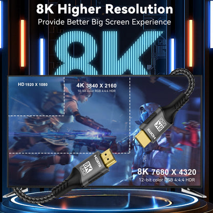 EARC ARC HDCP Ultra High Speed HDR For RTX Video Cable