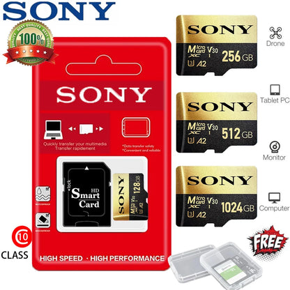 SONY Micro SD TF Card Mini 1TB Memory Card Class 128GB 256GB High Speed