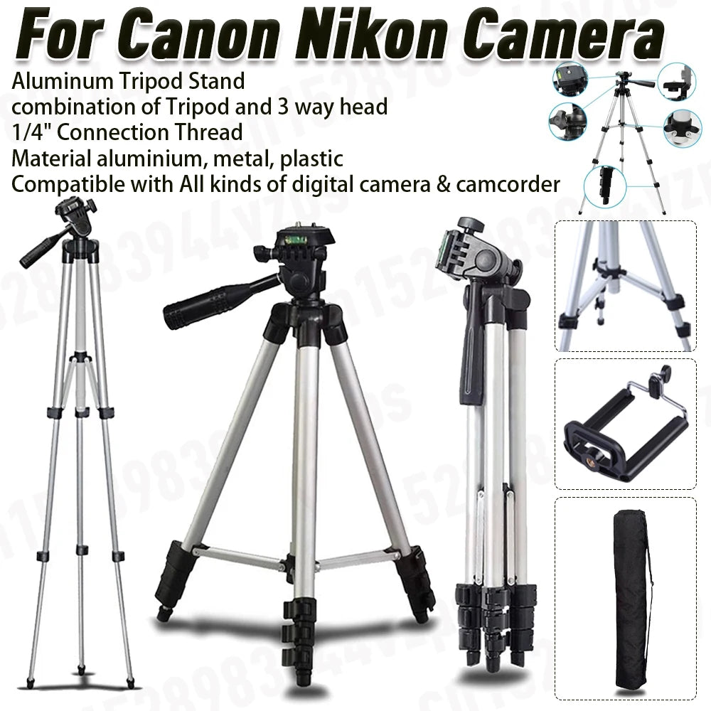 Phone Travel Tripod for Sony Portable Aluminum Tripod Stand