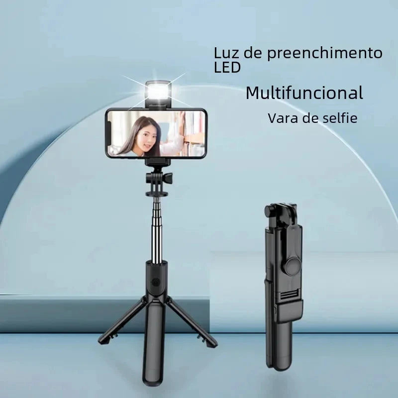 3 In 1 Wireless Selfie Tripod With Fill Light Bluetooth