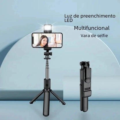 3 In 1 Wireless Selfie Tripod With Fill Light Bluetooth