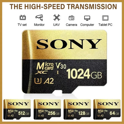 SONY Micro SD TF Card Mini 1TB Memory Card Class 128GB 256GB High Speed