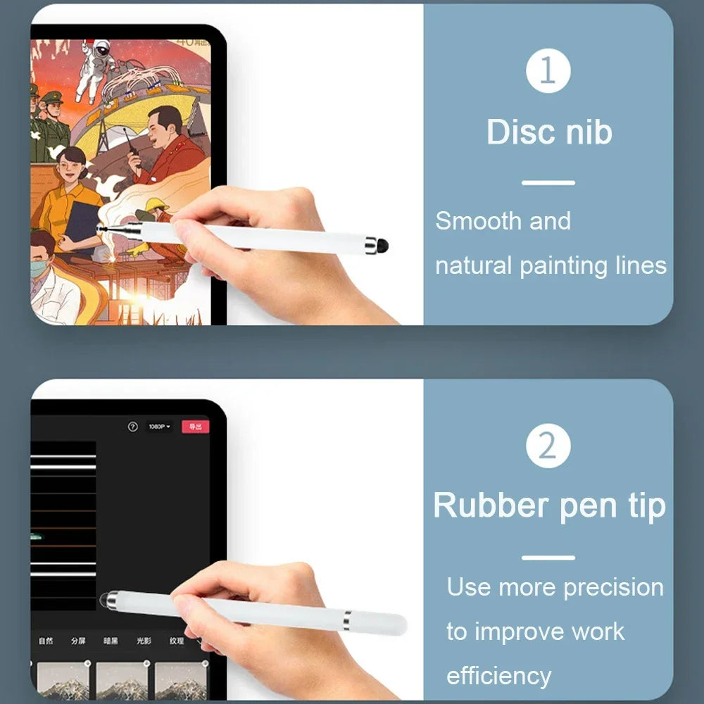 Tablet Pen Drawing Screen Touch Pen 2 in 1 Stylus Pen for IPhone IPad