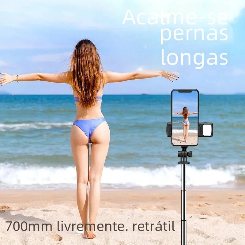 3 In 1 Wireless Selfie Tripod With Fill Light Bluetooth
