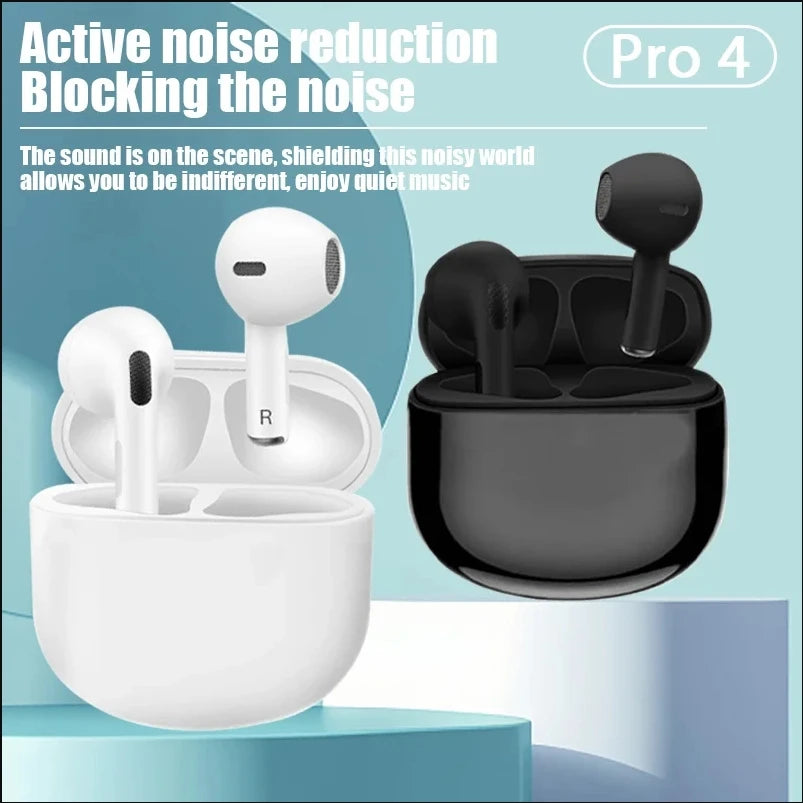Original Pro4 TWS Bluetooth Earphones 9D Stereo Wireless Headphone